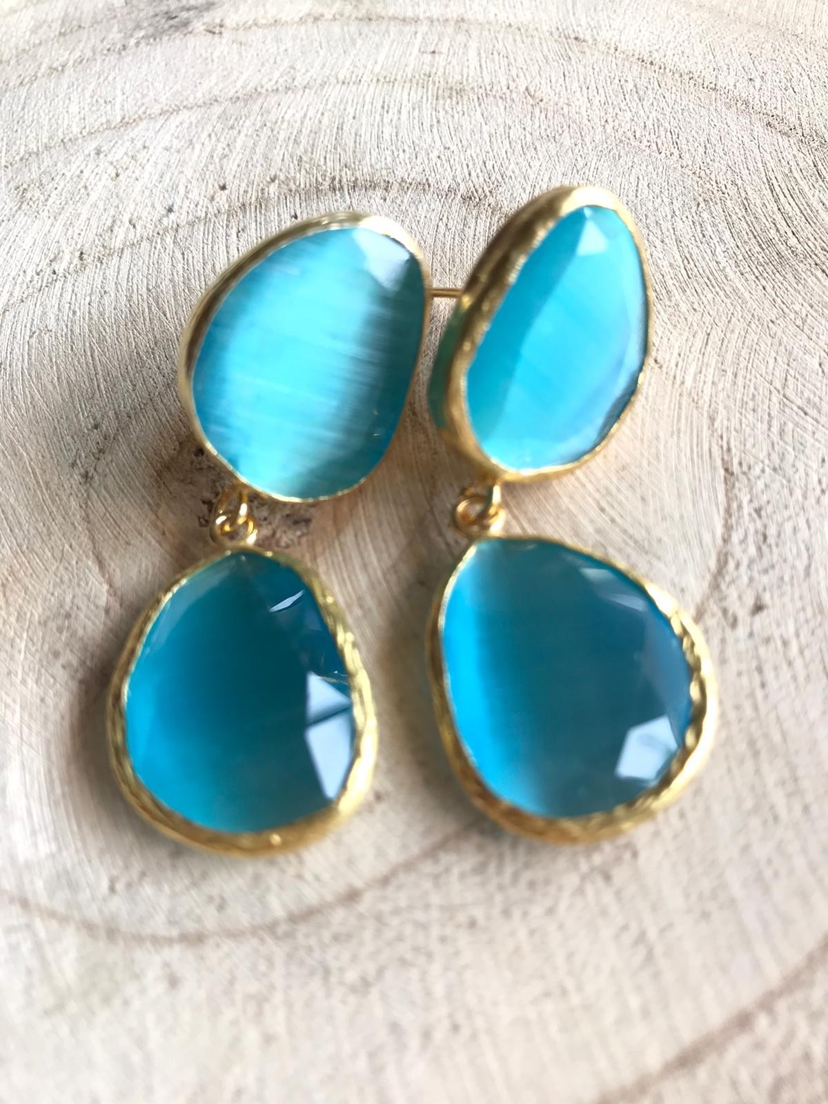 Pendiente Simone Tallas Talla única Colores Azul claro