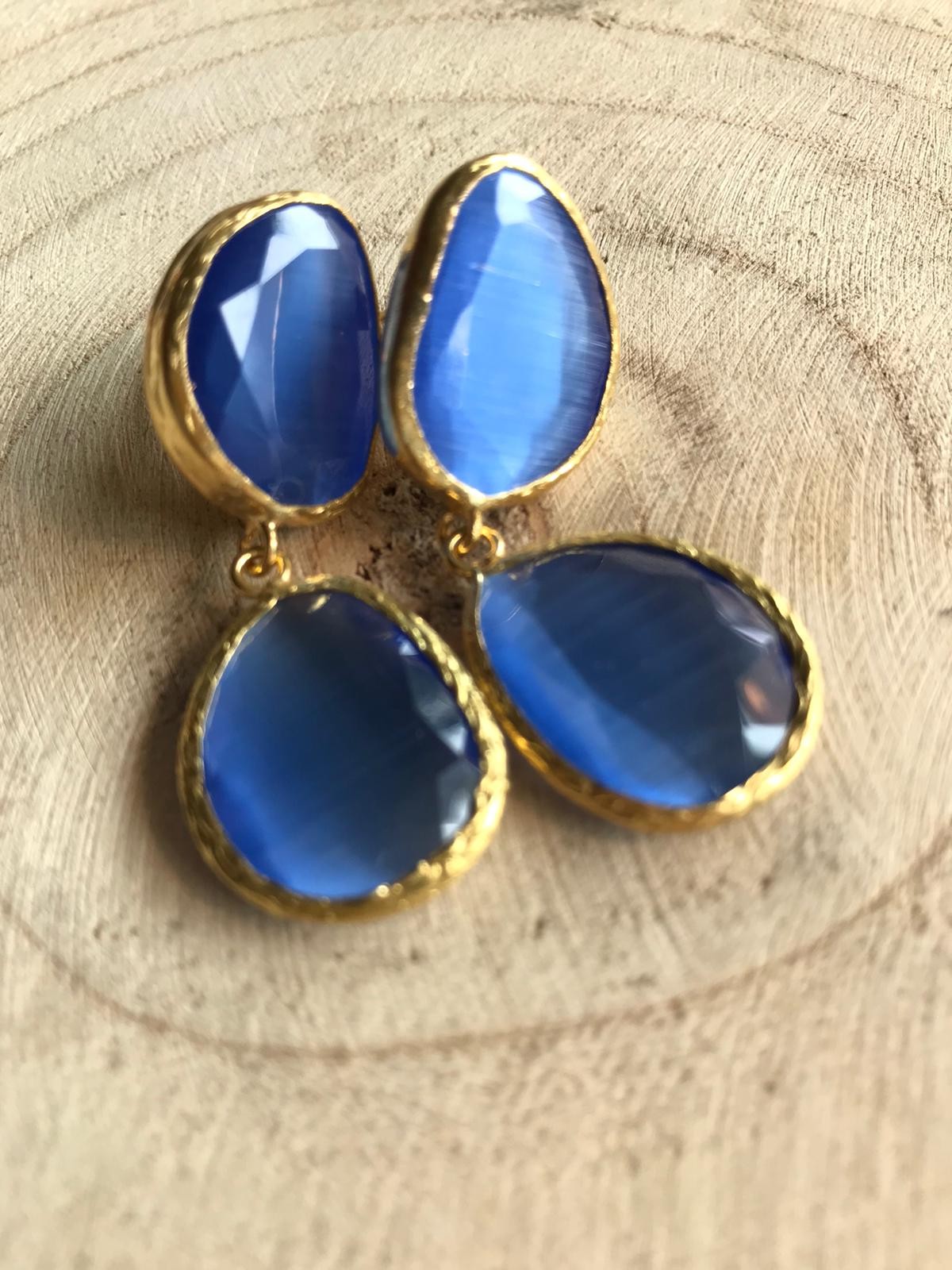 Pendiente Simone Tallas Talla única Colores Azul Jeans