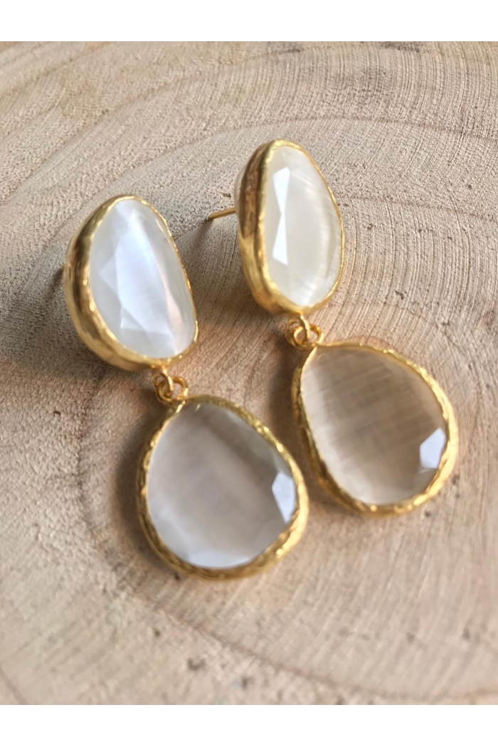 Pendiente Simone Tallas Talla única Colores Blanco