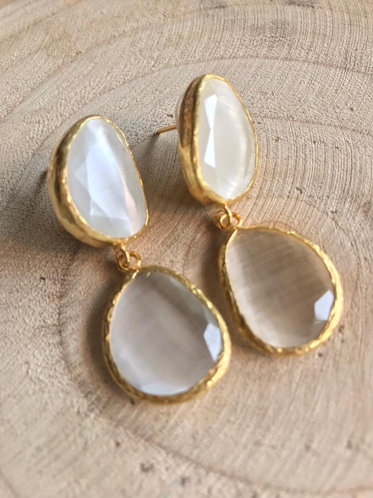 Pendiente Simone Tallas Talla única Colores Blanco