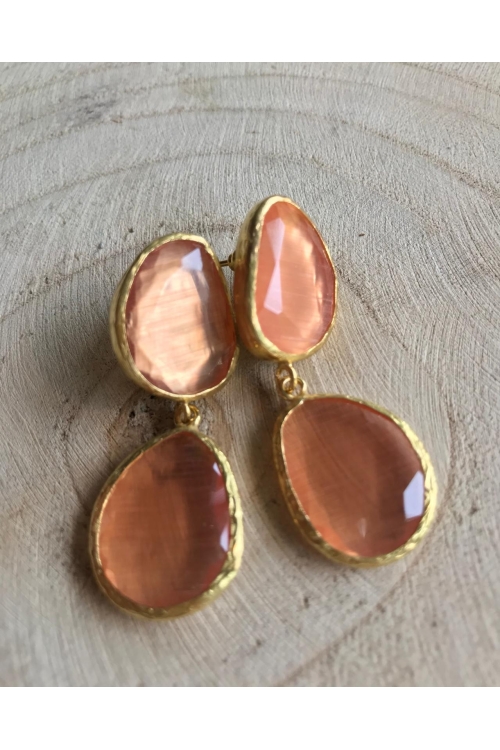 Pendiente Simone Tallas Talla única Colores Coral