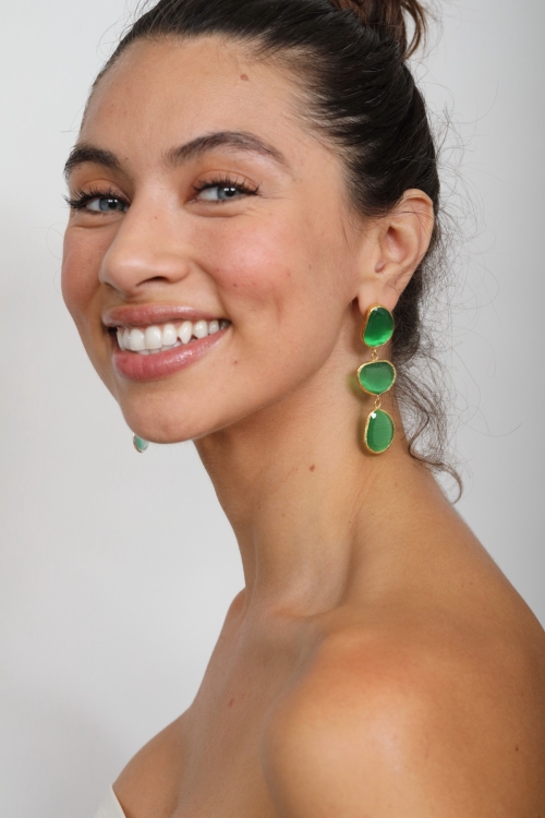 Pendiente Marnie Tallas Talla única Colores Verde Claro