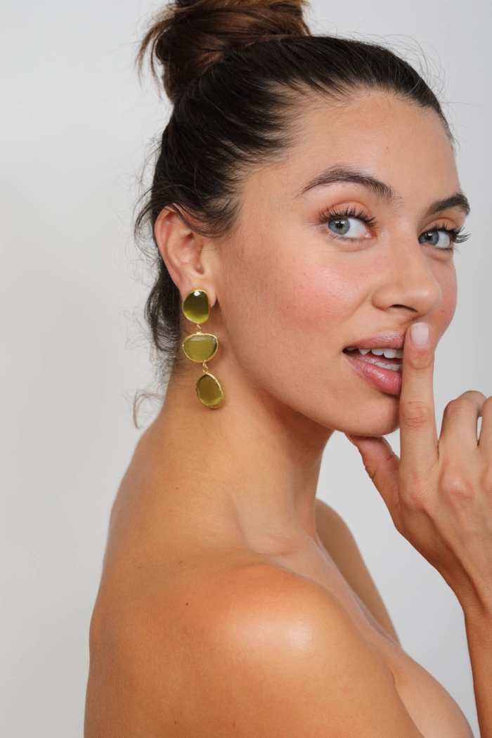 Pendiente Marnie Tallas Talla única Colores Verde Kaki