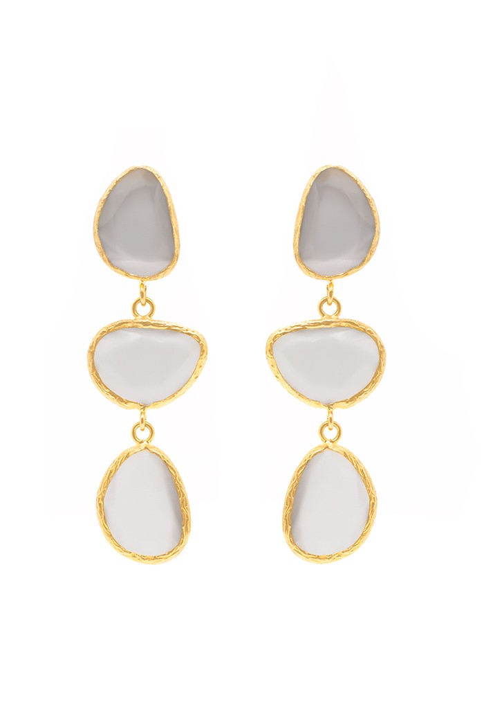 Pendiente Marnie Tallas Talla única Colores Gris claro