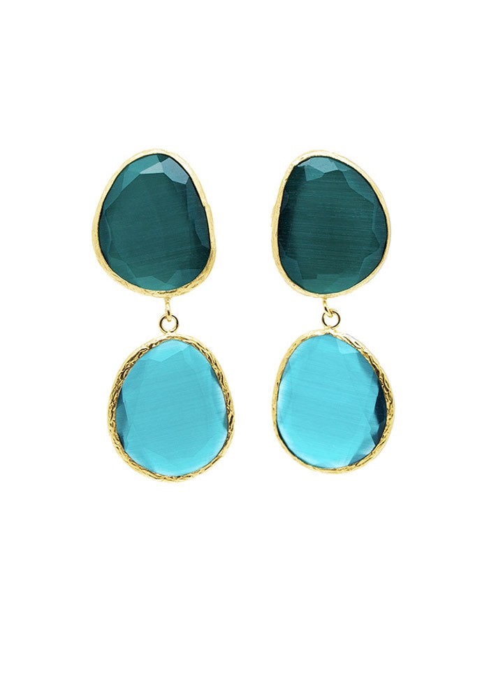 Pendiente Briona Tallas Talla única Colores Azul verdoso