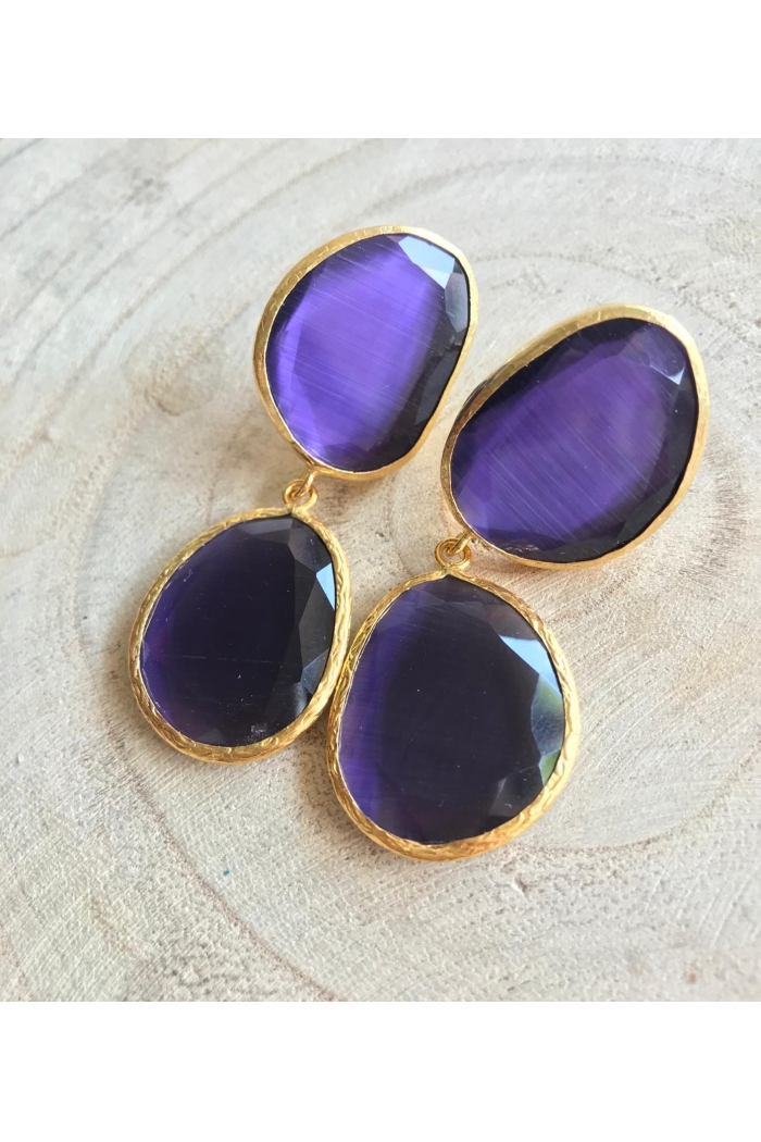 Pendiente Briona Tallas Talla única Colores Ciruela