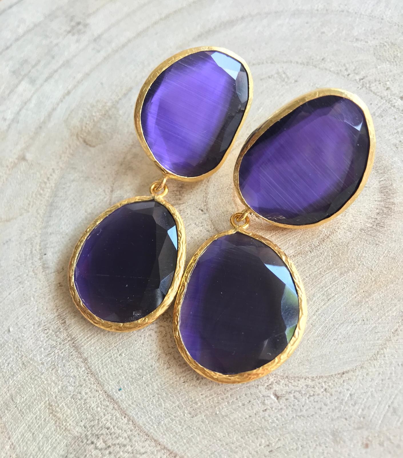 Pendiente Briona Tallas Talla única Colores Ciruela