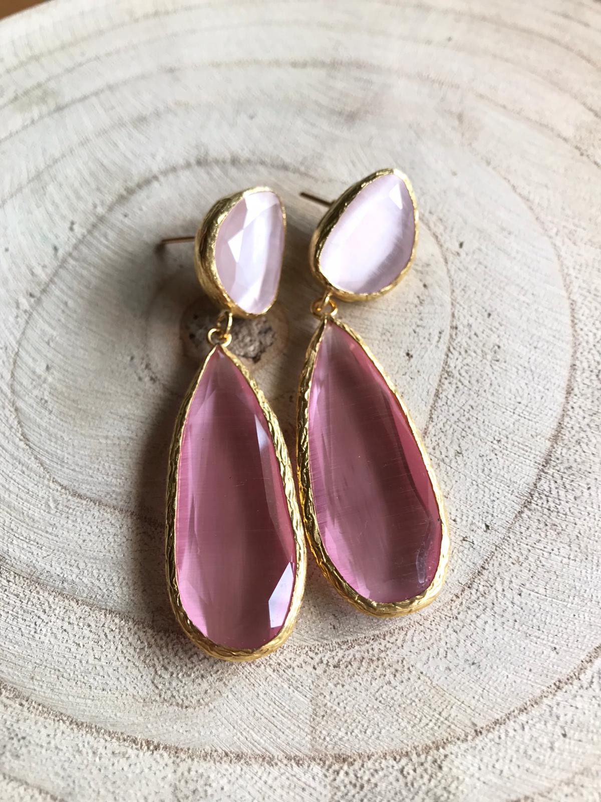 Pendiente Florence Tallas Talla única Colores Rosa Claro y Rosa