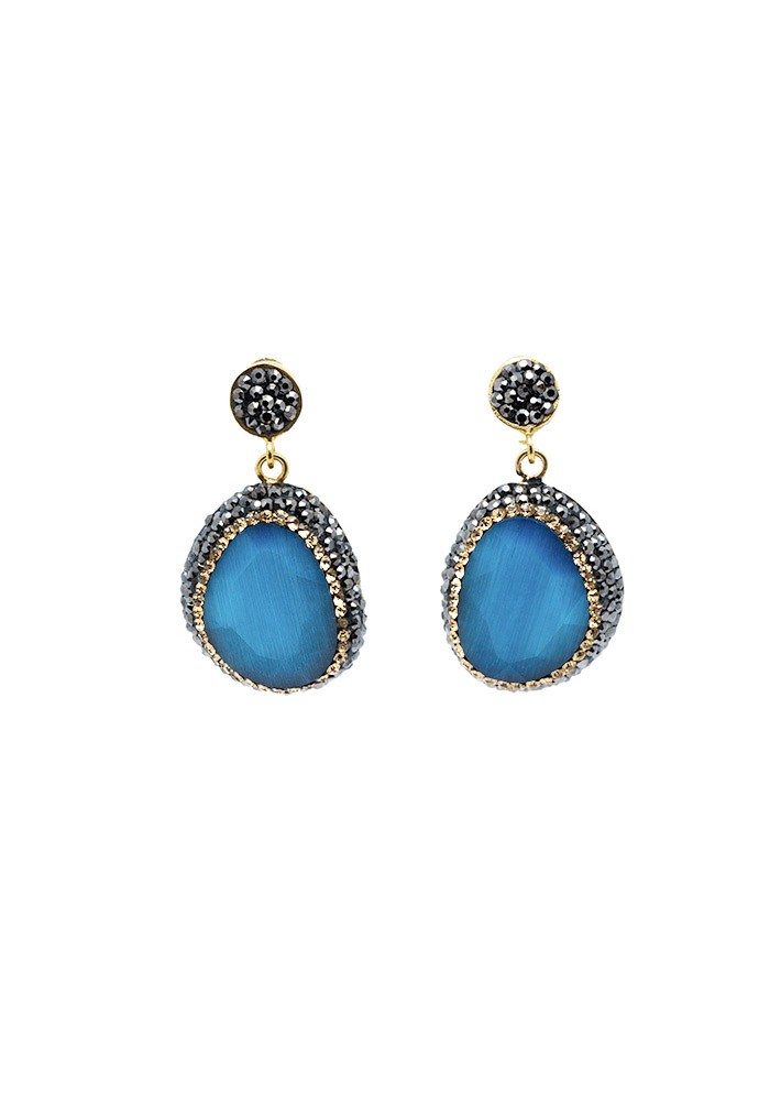 Pendiente Morgan Tallas Talla única Colores Aguamarina