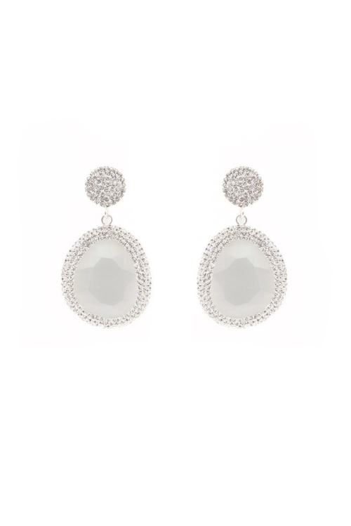 Pendiente Jenna Tallas Talla única Colores Blanco