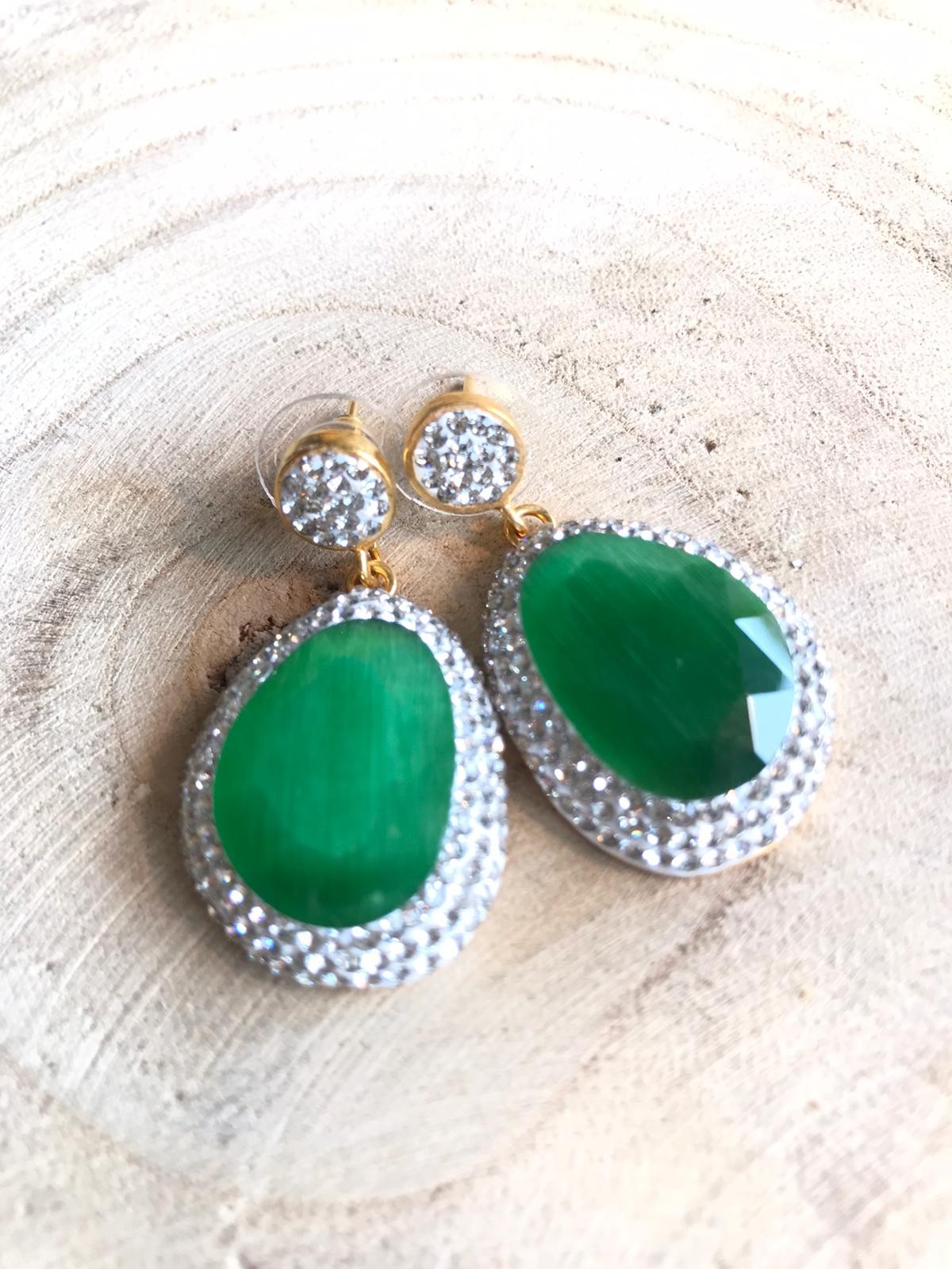 Pendiente Jenna Colores Verde Tallas Talla única