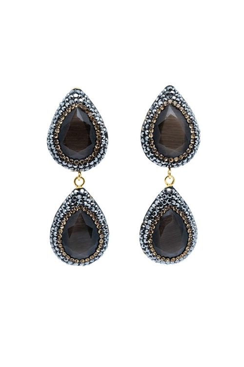 Pendiente Sky Tallas Talla única Colores Marrón