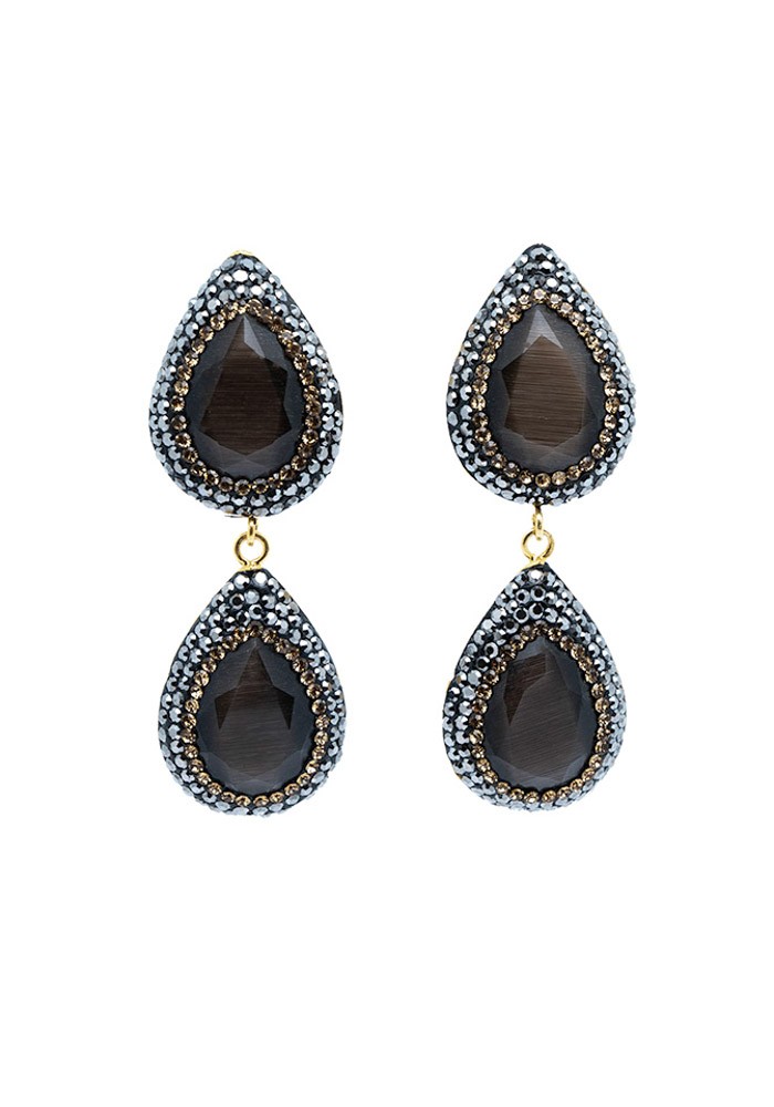 Pendiente Sky Tallas Talla única Colores Marrón