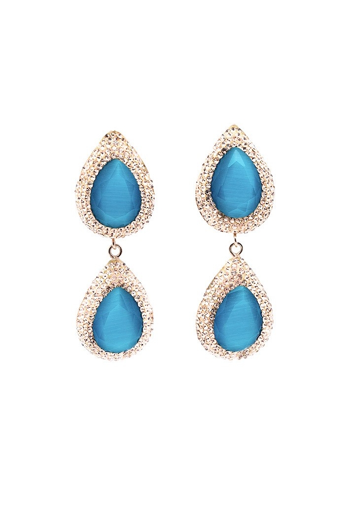 Boucle d'oreille Sia  Couleurs Bleu Tailles Une taille