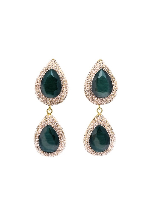 Pendiente Sia Tallas Talla única Colores Verde oscuro