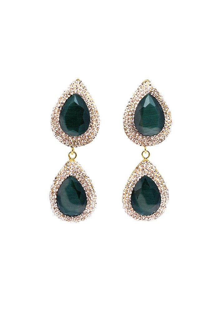 Pendiente Sia Tallas Talla única Colores Verde oscuro