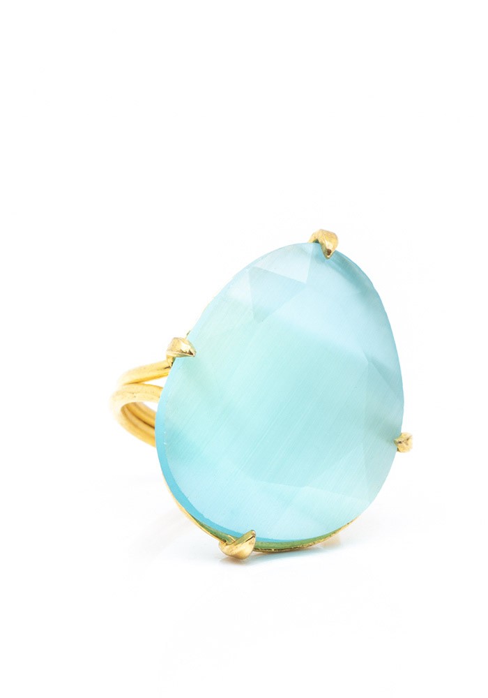 Bague Laura Tailles Adaptable Couleurs Aigue-marine Bague Laura Tailles Adaptable Couleurs Aigue-marine