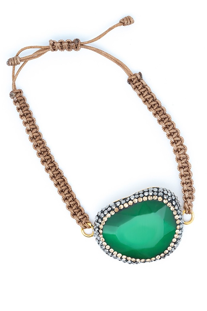 Pulsera Agathe Colores Verde Tallas Adaptable
