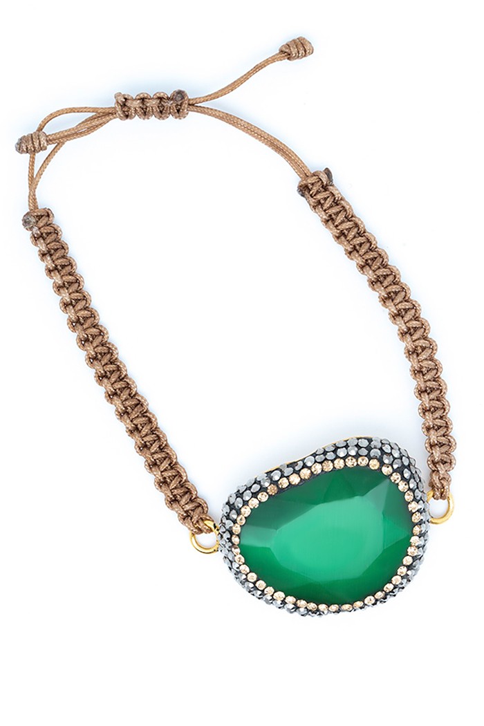 Pulsera Agathe Colores Verde Tallas Adaptable