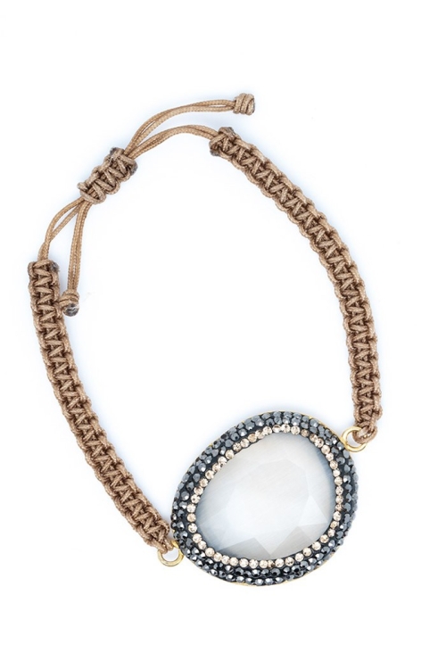 Pulsera Agathe Colores Blanco Tallas Adaptable