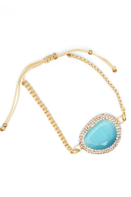 Pulsera Aggie Tallas Adaptable Colores Aguamarina y Rosa