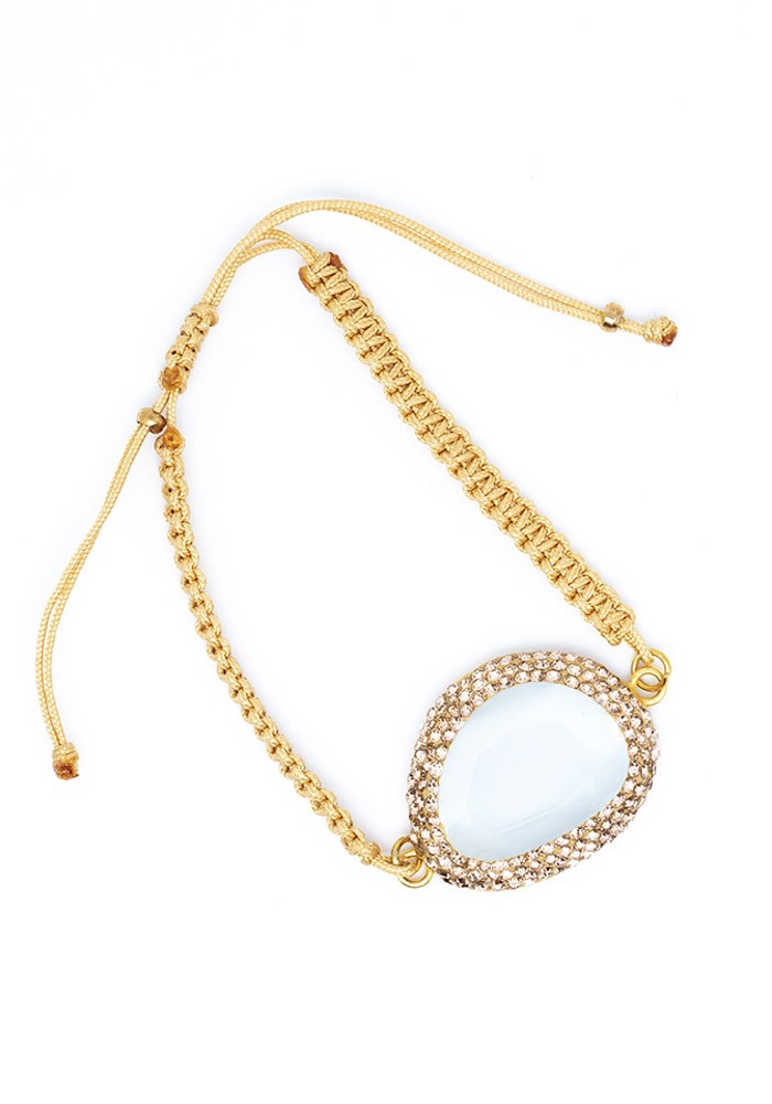 Pulsera Aggie Tallas Adaptable Colores Blanco y Rosa