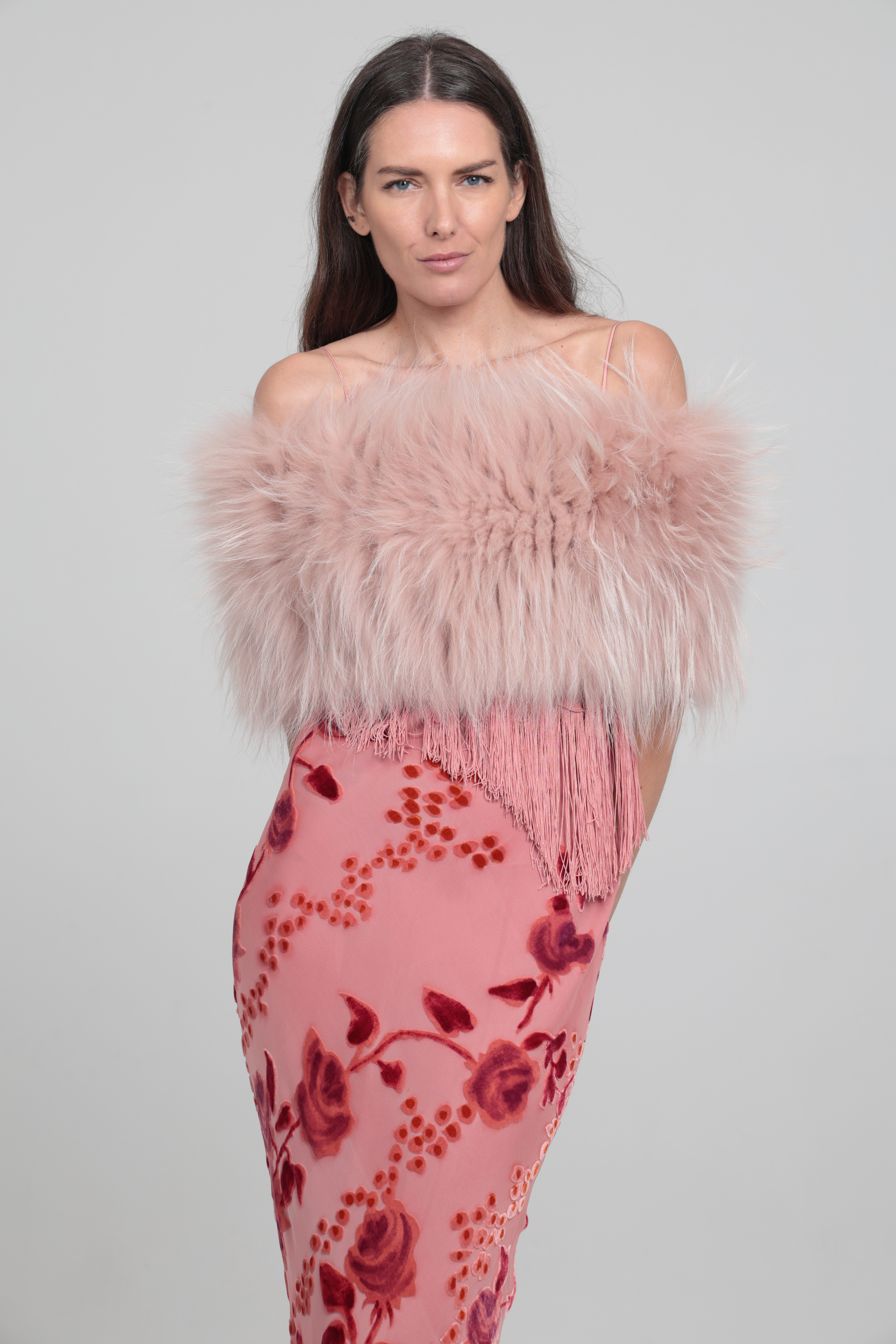 Estola Dana - Talla única, Rosa Claro