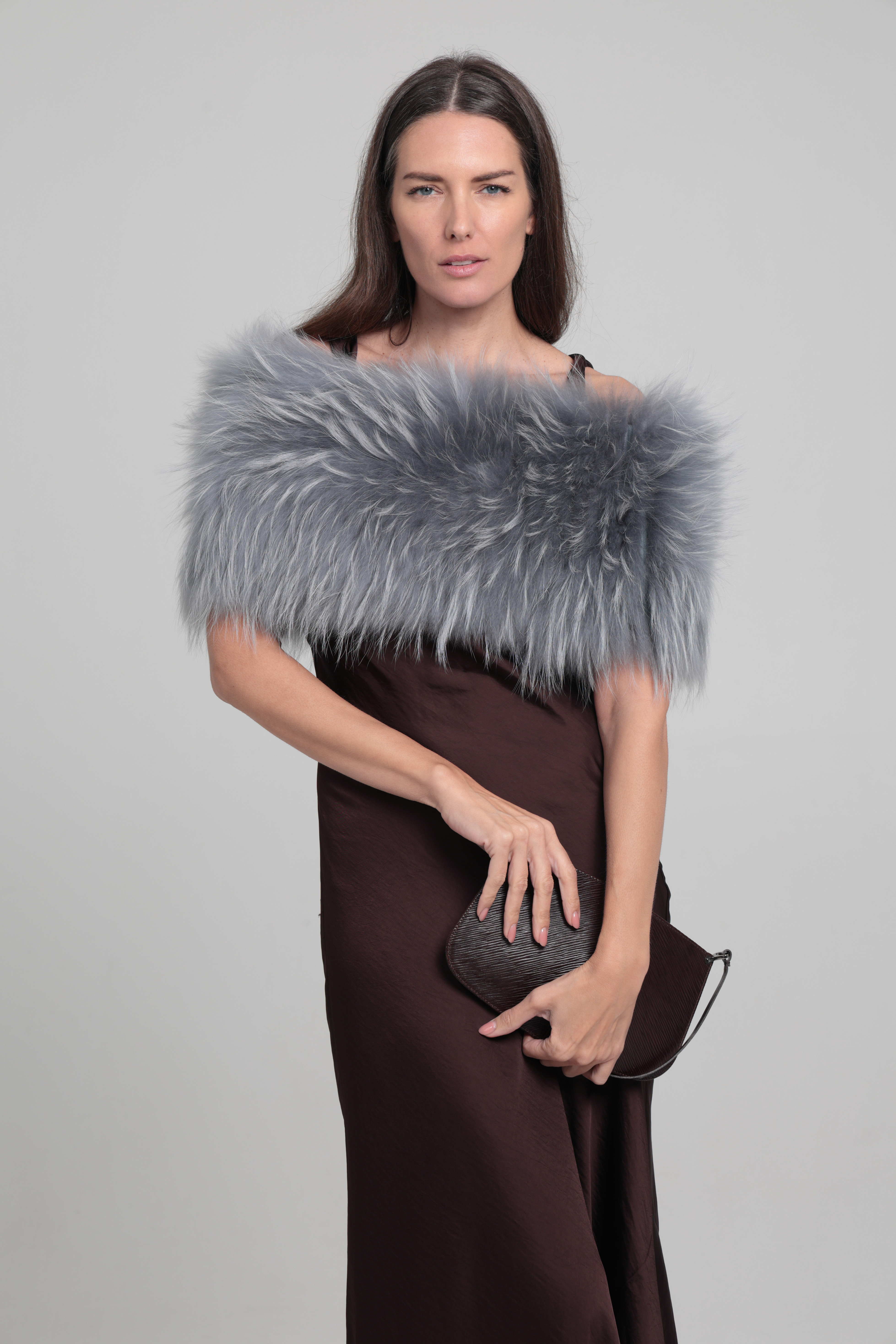 Estola Dana - Talla única, Azul claro