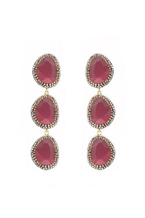 Pendiente Ella Tallas Talla única Colores Rosa Fuerte