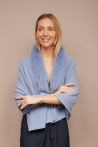 Estola Ginevra Tallas Talla única Colores Azul claro