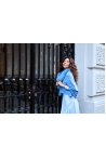 Étole Ginevra Tailles Une taille  Couleurs Bleu clair