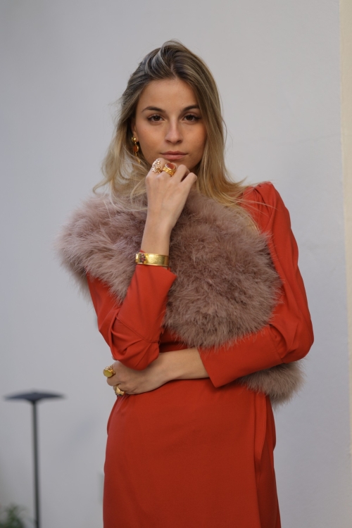 Estola Kylie Tallas Talla única Colores Rosa quarzo