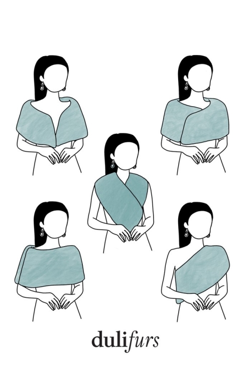 Estola Kylie Tallas Talla única Colores Marrón oscuro