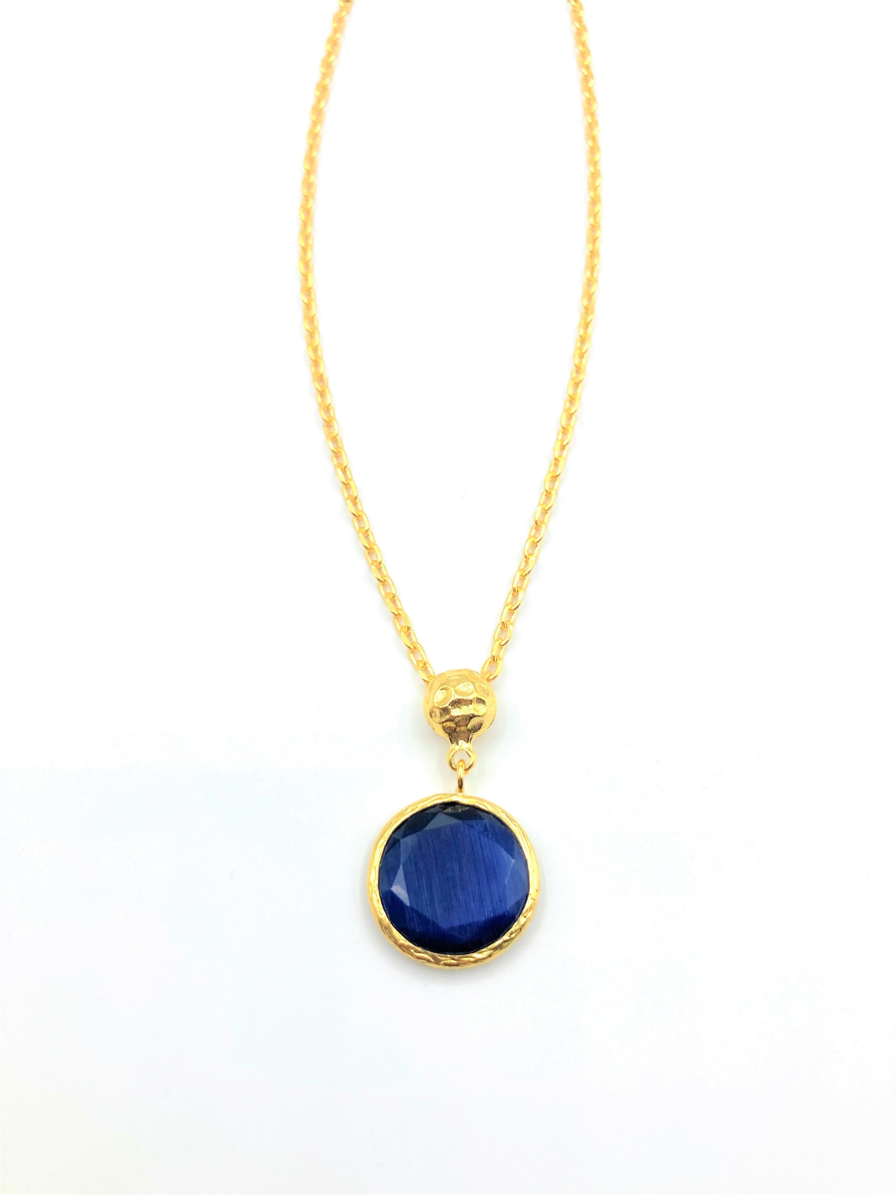 Carola necklace Sizes One size Colours Dark blue Carola necklace Sizes One size Colours Dark blue