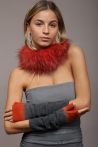 Cuello Hilde - Talla única, Gris