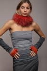 Cuello Hilde - Talla única, Gris