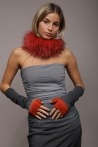 Cuello Hilde - Talla única, Gris
