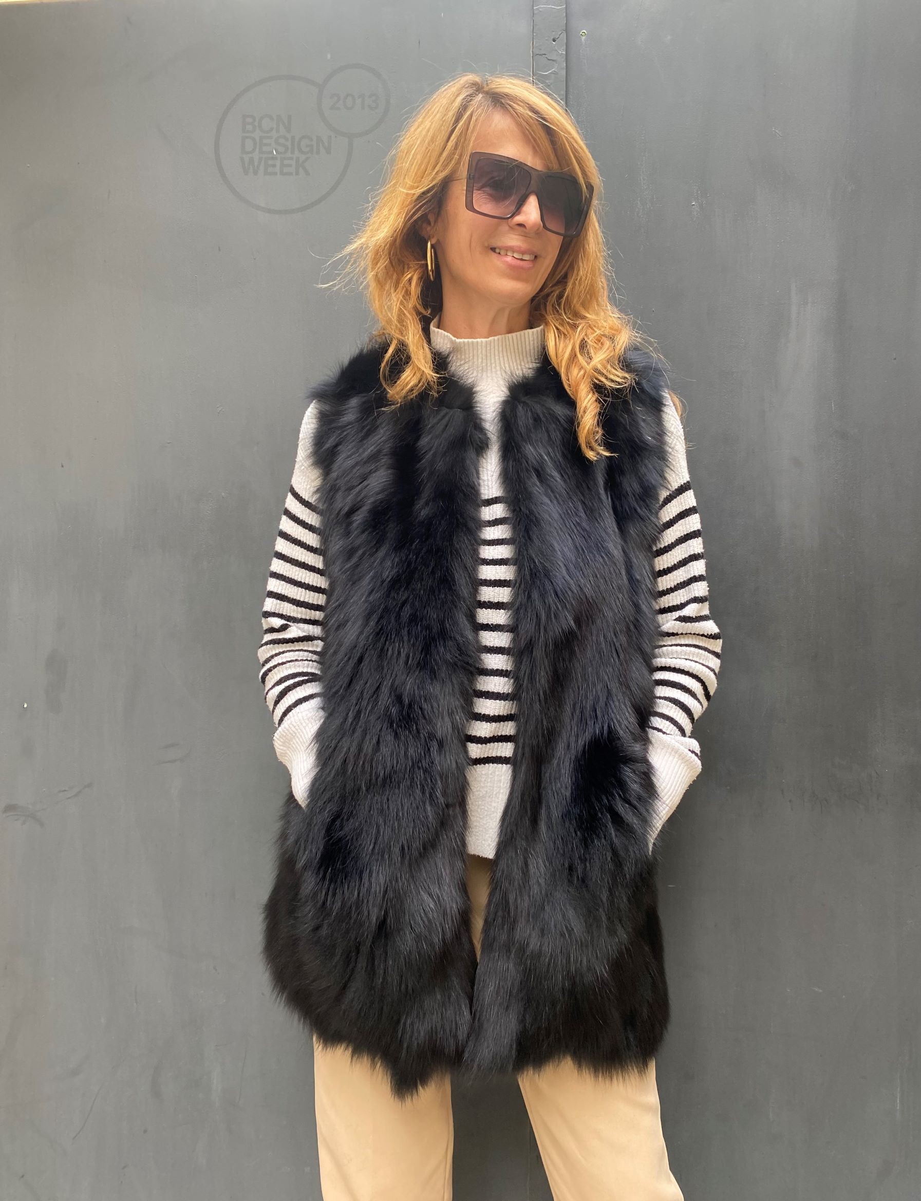 Chaleco  Liana Tallas S Colores Negro