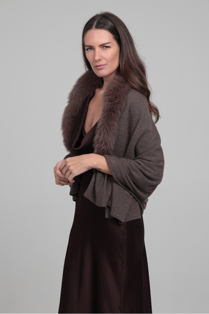 Estola Jamis - Marrón tabaco, Talla única Estola Jamis - Marrón tabaco, Talla única