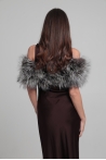 Étole Janice - Une taille, Gris argenté Étole Janice - Une taille, Gris argenté