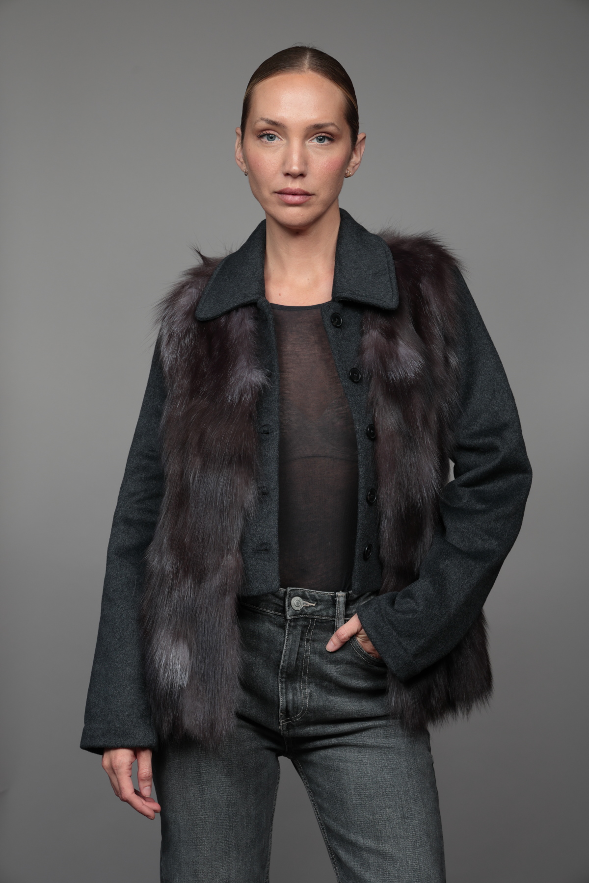 Chaleco Lia_copiar - XS, Gris oscuro