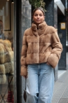 Chaqueta Iliana - 36, Marrón Claro, 60 cm