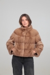 Chaqueta Iliana - 36, Marrón Claro, 60 cm