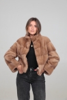 Chaqueta Iliana - 36, Marrón Claro, 60 cm