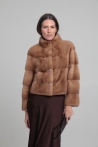 Chaqueta Iliana - 36, Marrón Claro, 60 cm