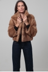 Chaqueta Iliana - 36, Marrón Claro, 60 cm