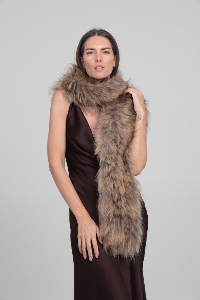 Estola Emma_copiar - Talla única, Beige verdoso