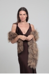 Estola Neus - Talla única, Beige verdoso Estola Neus - Talla única, Beige verdoso