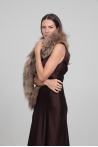 Estola Neus - Talla única, Beige verdoso Estola Neus - Talla única, Beige verdoso
