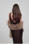 Estola Neus - Talla única, Beige verdoso Estola Neus - Talla única, Beige verdoso
